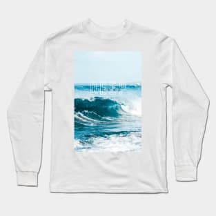 Calm ocean deep waves - Aesthetic Long Sleeve T-Shirt